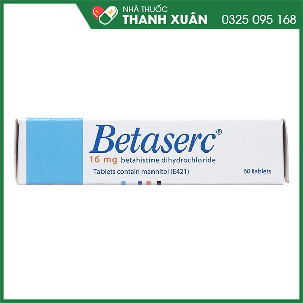 Betaserc 16mg - Điều trị triệu chứng của chóng mặt tiền đình